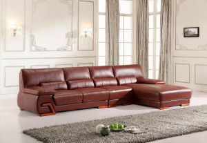 Simple Design Modern Furniture Home Top Leather Sofa (S020)