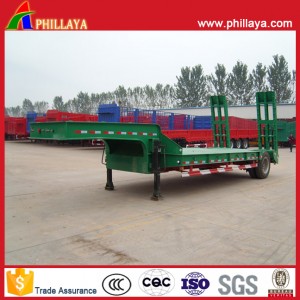 Single Axle 20 Ton Low Bed Semi Trailer for Truck Trailer