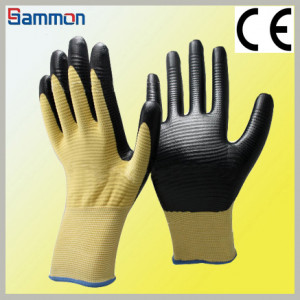 Sm1060 En388 Nitrile Coated Nylon Gloves