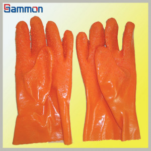 Sm1061 PVC Coated Oil Resistant Work Gloves