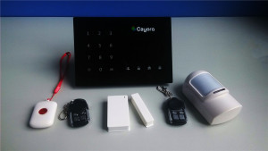 Smart Touch Keypad Direct Phone Call GSM SMS Command Intruder Alarm System