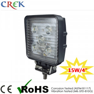 Square 15W LED Work Lamp 4" LED Work Light