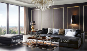 Sweet Home Furniture Import Top Leather Sectional Sofa (K15)