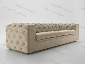 Two Seater Chesterfield Sofa with Cream Color (JP-sf-201)