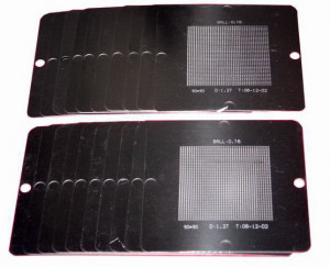 155PCS BGA Reballing Stencil Templates 90x90