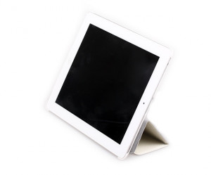 iSlim iPad 2 leather case. White