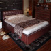 High End Bedroom Furniture Bronze Leather Bed (CH1306B180)