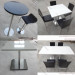 Modern Design Pure White Restaurant Dining Table with 4 Seaters