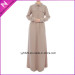 New Arrival Two Pocket Women Fashion Muslim Maxi Jacket Dress
