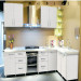 White Laminated Kitchen Cabinet(High Glossy and High Hardness)