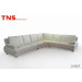 Bonded Leather Sofa (LS4A57) for Furniture