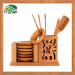 Tradition Bamboo Kong Fu Tea Tool Coaster Set