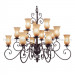 15 Arm Antique Crystal Chandelier CH-850-5051x15