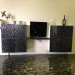 18mm MDF Door High Gloss Kitchen Cabinet (ZHK-023)