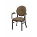 2.0mm Aluminum Stackable Armed Bar Chair