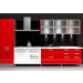 2013 New Designs Red and White Kitchen Designs