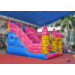 2014 Inflatable Pink Blue Yellow Castle Slide Chsl322
