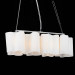 3 Lights Milk White Dining Room Glass Hanging Lamp