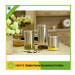 3PCS/Set Kitchenware Stainless Steel and Glass Material Storage Jars Y95152