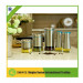 5PC/Set Stainless Steel Oil and Vinegar Bottle Set with Storage Glass Jars Y95145