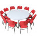 5ft Round Plastic Folding Table (SY-152Y)