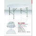 5ft Round Plastic Folding Table for Banquet