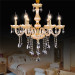 6 Light Modern Jade Crystal Chandeliers for Home