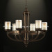 6 Light Steel Antique Chandelier (CH-850-5112X6)