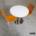 60X60cm Solid Surface Round Shaped Dining Table