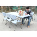 6FT Blue Banquet Table & Chair Set (SY-183Z)