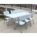 72inch Plastic Table Blue Outdoor Foldable Table