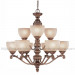 9 Arm Archaized Chandelier (CH-850-5027X9)