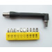 Double Ended 90 Degree Angled Screwdriver + 10pcs Bits
