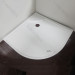 Acrylic Solid Surface Polymer Resin Corner Shower Tray