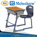 Adjustable Height School Furniture Single Student Desk with Chair