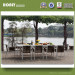 Aluminium Extension Glass Top Table Set Outdoor Tables and Chairs