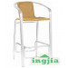 Aluminium Rattan Wicker Hotel Bar Stool (JC-35)