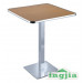Aluminum Fire-Proof Plate Plywood Public Dinner Restaurant Table (JT-81A)