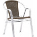 Aluminum Outdoor Cafe Patio Dining Wicker Rattan Chair (JJ-AR01)