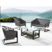 Aluminum Sofa Wicker Outdoor Rattan Patio Garden Dining Set