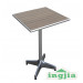 Aluminum Solid Wood Outdoor Garden Dining Leisure Table (JT-82)