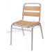 Aluminum Wood Leisure Outdoor Garden Dining Chair (JJ-AW07)