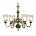 Antique Glass Chandelier CH-850-5018x6