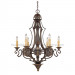 Antique Steel 6 Candles Chandilier (CH-850-5024AX6)