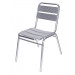 Armless Stackable Aluminum Outdoor Dining Garden Leisure Chairs (JJ-A04)