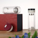 BPA Free Glass Water Botte with Lid Infuser