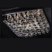 Black Glass Crystal Ceiling Light Lamp Em3021-21L