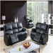 Black PU Recliner Sofa, Promotional Sofas (A-3705)