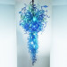 Blue Blowing Crystal/Glass Chandelier Ceiling Light for Hotel Lobby Decoration