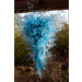 Blue Blown Glass Chandelier Light Pendant Lamp